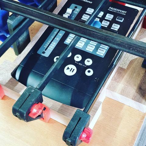 A Faderport2 getting fitted up 📏📏✂️ Measure twice cut once