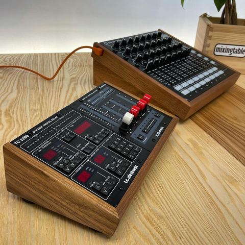 TCFX DS2 and Launch Control XL Classic desk stands by mixingtable