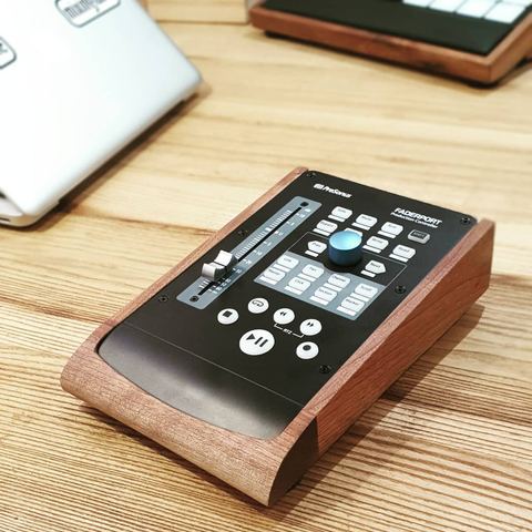Faderport2 Walnut Desk Stand by mixingtable