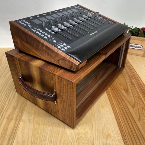 SSL UF8 Lux and 4U Walnut Rack by mixingtable