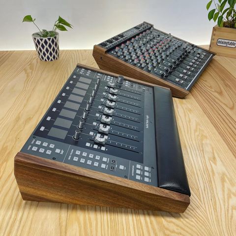 SSL UF8 Lux and BiG SiX Side Panels in Walnut by mixingtable