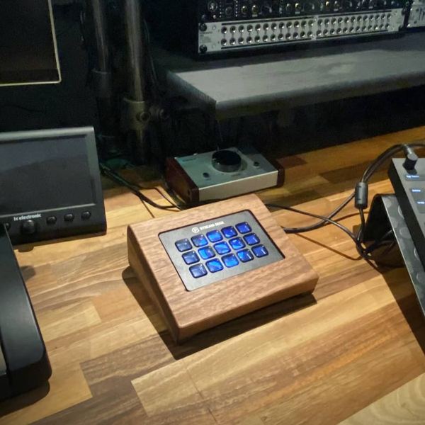 Walnut Stream Deck Desk Stand